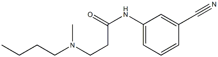 3-[butyl(methyl)amino]-N-(3-cyanophenyl)propanamide Struktur