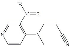 3-[methyl(3-nitropyridin-4-yl)amino]propanenitrile Struktur