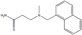 3-[methyl(naphthalen-1-ylmethyl)amino]propanethioamide Struktur