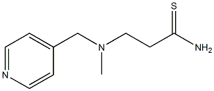 3-[methyl(pyridin-4-ylmethyl)amino]propanethioamide Struktur