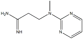 3-[methyl(pyrimidin-2-yl)amino]propanimidamide Struktur