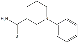 3-[phenyl(propyl)amino]propanethioamide Struktur