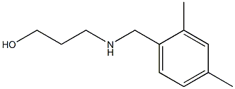 3-{[(2,4-dimethylphenyl)methyl]amino}propan-1-ol Struktur