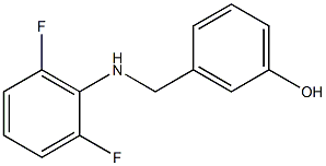 3-{[(2,6-difluorophenyl)amino]methyl}phenol Struktur