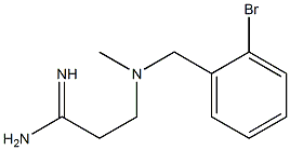 3-{[(2-bromophenyl)methyl](methyl)amino}propanimidamide Struktur