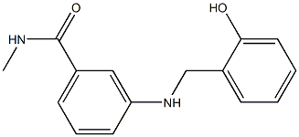 3-{[(2-hydroxyphenyl)methyl]amino}-N-methylbenzamide Struktur