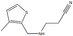 3-{[(3-methylthiophen-2-yl)methyl]amino}propanenitrile Struktur