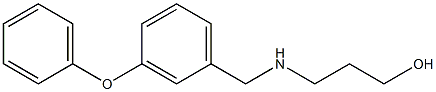 3-{[(3-phenoxyphenyl)methyl]amino}propan-1-ol Struktur