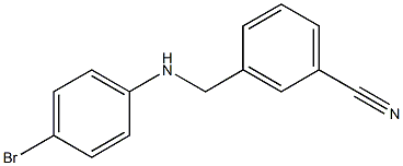 3-{[(4-bromophenyl)amino]methyl}benzonitrile Struktur