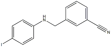 3-{[(4-iodophenyl)amino]methyl}benzonitrile Struktur