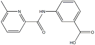 3-{[(6-methylpyridin-2-yl)carbonyl]amino}benzoic acid Struktur