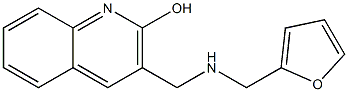 3-{[(furan-2-ylmethyl)amino]methyl}quinolin-2-ol Struktur