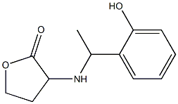 3-{[1-(2-hydroxyphenyl)ethyl]amino}oxolan-2-one Struktur