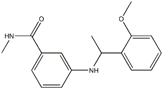 3-{[1-(2-methoxyphenyl)ethyl]amino}-N-methylbenzamide Struktur