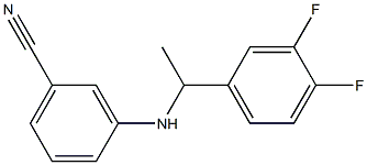 3-{[1-(3,4-difluorophenyl)ethyl]amino}benzonitrile Struktur