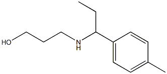 3-{[1-(4-methylphenyl)propyl]amino}propan-1-ol Struktur