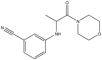 3-{[1-(morpholin-4-yl)-1-oxopropan-2-yl]amino}benzonitrile Struktur