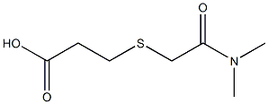 3-{[2-(dimethylamino)-2-oxoethyl]thio}propanoic acid Struktur