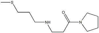 3-{[3-(methylsulfanyl)propyl]amino}-1-(pyrrolidin-1-yl)propan-1-one Struktur