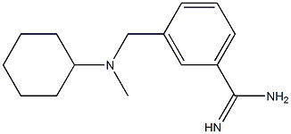 3-{[cyclohexyl(methyl)amino]methyl}benzenecarboximidamide Struktur