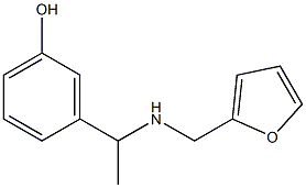 3-{1-[(2-furylmethyl)amino]ethyl}phenol Struktur