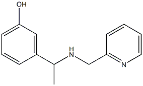 3-{1-[(pyridin-2-ylmethyl)amino]ethyl}phenol Struktur