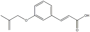 3-{3-[(2-methylprop-2-en-1-yl)oxy]phenyl}prop-2-enoic acid Struktur