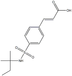 3-{4-[(2-methylbutan-2-yl)sulfamoyl]phenyl}prop-2-enoic acid Struktur