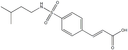 3-{4-[(3-methylbutyl)sulfamoyl]phenyl}prop-2-enoic acid Struktur