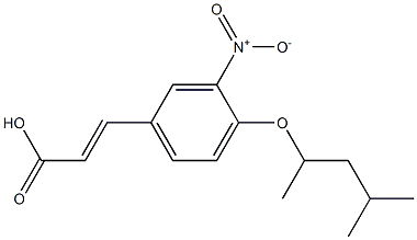 3-{4-[(4-methylpentan-2-yl)oxy]-3-nitrophenyl}prop-2-enoic acid Struktur