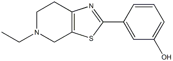 3-{5-ethyl-4H,5H,6H,7H-pyrido[4,3-d][1,3]thiazol-2-yl}phenol Struktur