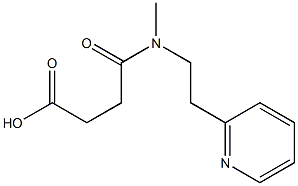 3-{methyl[2-(pyridin-2-yl)ethyl]carbamoyl}propanoic acid Struktur