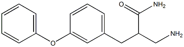 3-amino-2-[(3-phenoxyphenyl)methyl]propanamide Struktur