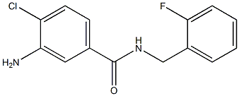 3-amino-4-chloro-N-(2-fluorobenzyl)benzamide Struktur