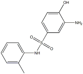 3-amino-4-hydroxy-N-(2-methylphenyl)benzene-1-sulfonamide Struktur