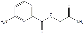 3-amino-N-(2-amino-2-oxoethyl)-2-methylbenzamide Struktur