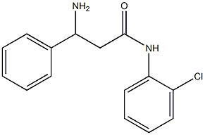 3-amino-N-(2-chlorophenyl)-3-phenylpropanamide Struktur