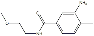 3-amino-N-(2-methoxyethyl)-4-methylbenzamide Struktur