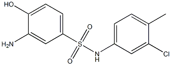 3-amino-N-(3-chloro-4-methylphenyl)-4-hydroxybenzene-1-sulfonamide Struktur