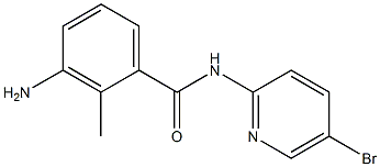 3-amino-N-(5-bromopyridin-2-yl)-2-methylbenzamide Struktur