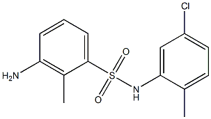 3-amino-N-(5-chloro-2-methylphenyl)-2-methylbenzene-1-sulfonamide Struktur