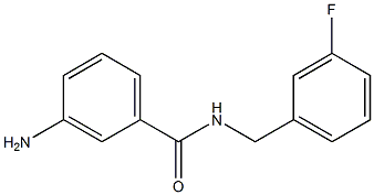 3-amino-N-[(3-fluorophenyl)methyl]benzamide Struktur