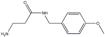 3-amino-N-[(4-methoxyphenyl)methyl]propanamide Struktur