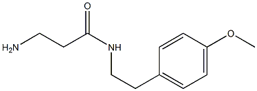 3-amino-N-[2-(4-methoxyphenyl)ethyl]propanamide Struktur