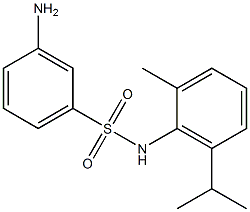 3-amino-N-[2-methyl-6-(propan-2-yl)phenyl]benzene-1-sulfonamide Struktur