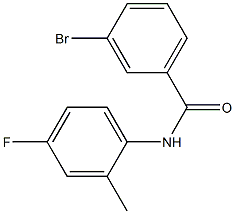 3-bromo-N-(4-fluoro-2-methylphenyl)benzamide Struktur