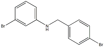 3-bromo-N-[(4-bromophenyl)methyl]aniline Struktur