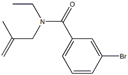 3-bromo-N-ethyl-N-(2-methylprop-2-enyl)benzamide Struktur