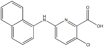 3-chloro-6-(naphthalen-1-ylamino)pyridine-2-carboxylic acid Struktur