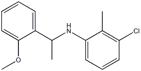 3-chloro-N-[1-(2-methoxyphenyl)ethyl]-2-methylaniline Struktur